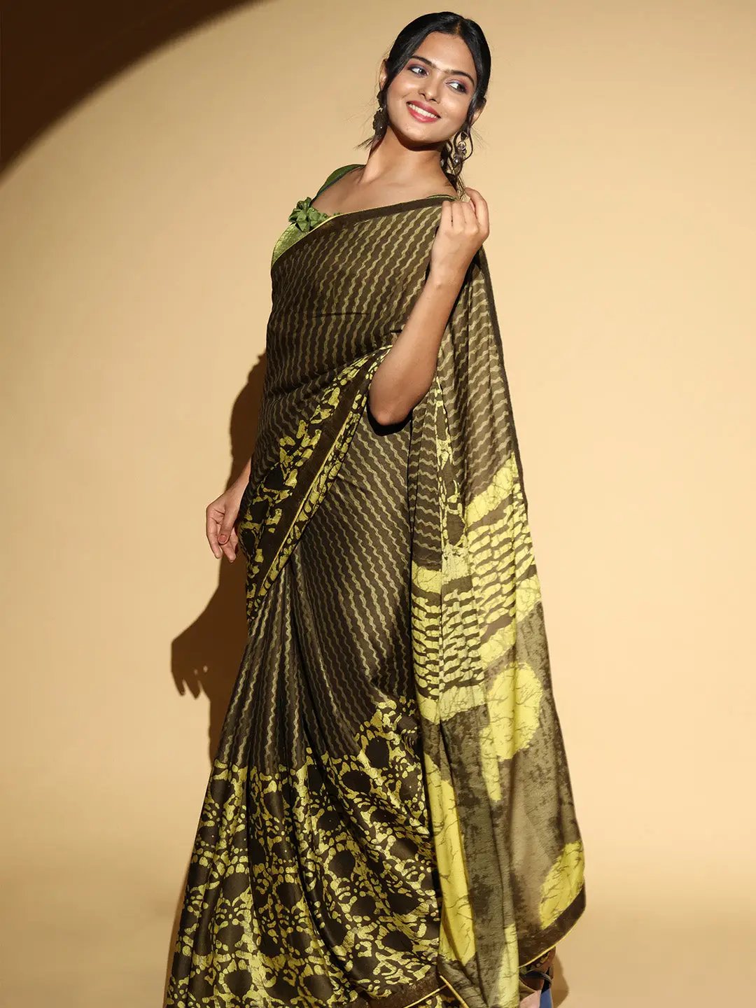 Soft Georgette Multi Colored Party Wear Designer Saree
