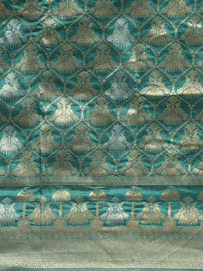  Beautiful Banarasi Green Colour Saree