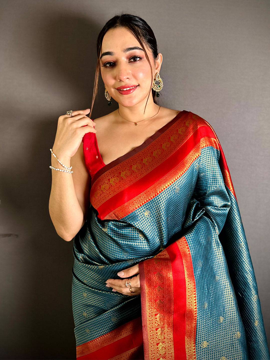Graceful Banarasi Katan Silk Gold Zari Saree