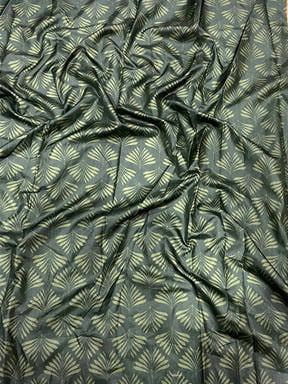 Vibrant Green Soft Dola Silk Printed Saree

