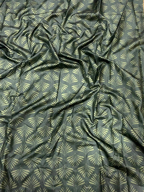Vibrant Green Soft Dola Silk Printed Saree

