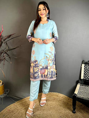 Classic Half Collar Mul Kurti