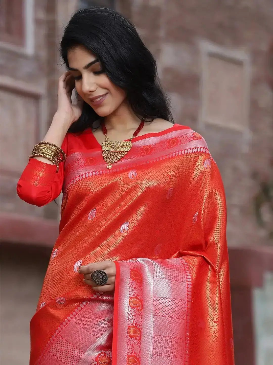 Exclusive Kanjivaram Silk Saree with Zari Work 