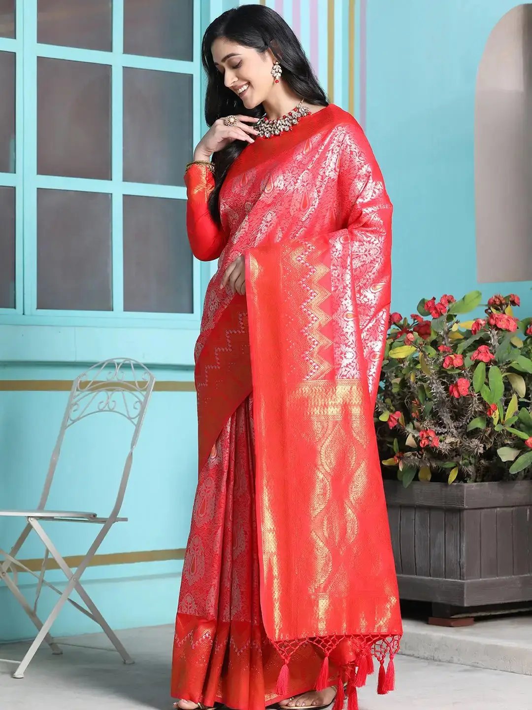 Exclusive Kanjivaram Silk Saree With Zari Work
