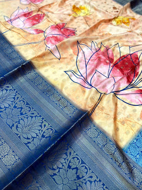 Tradition Banarasi Floral Print Saree