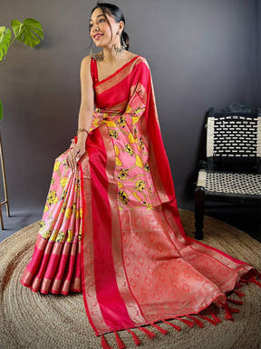 Opulent Rettapet Banarasi Silk Saree
