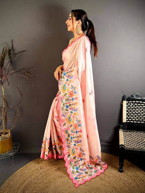 Soft Tussar Duck Kalamkari Print Saree