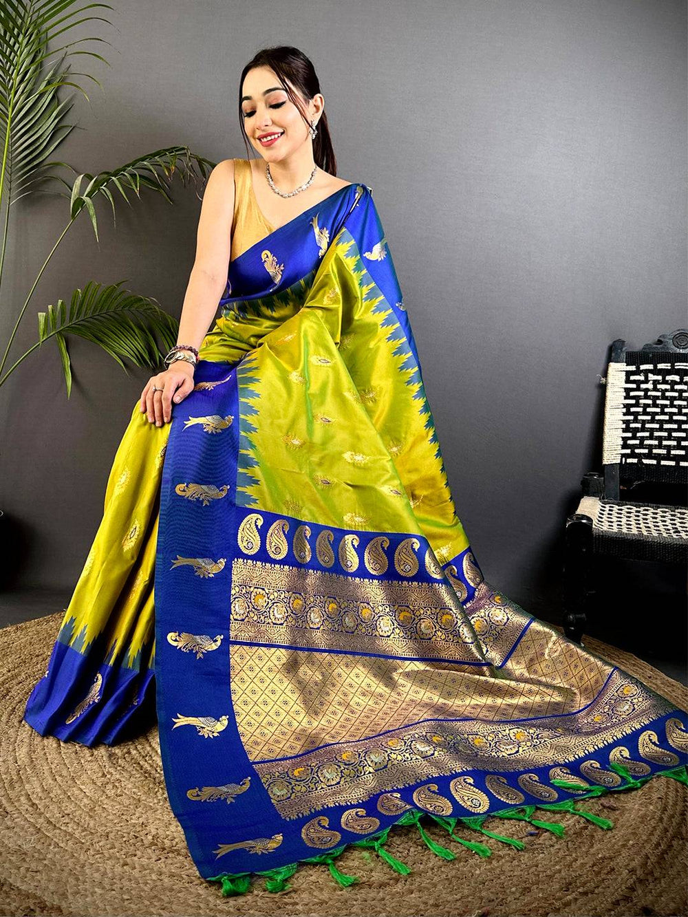 Peacock Charm Soft Silk Pattu Saree