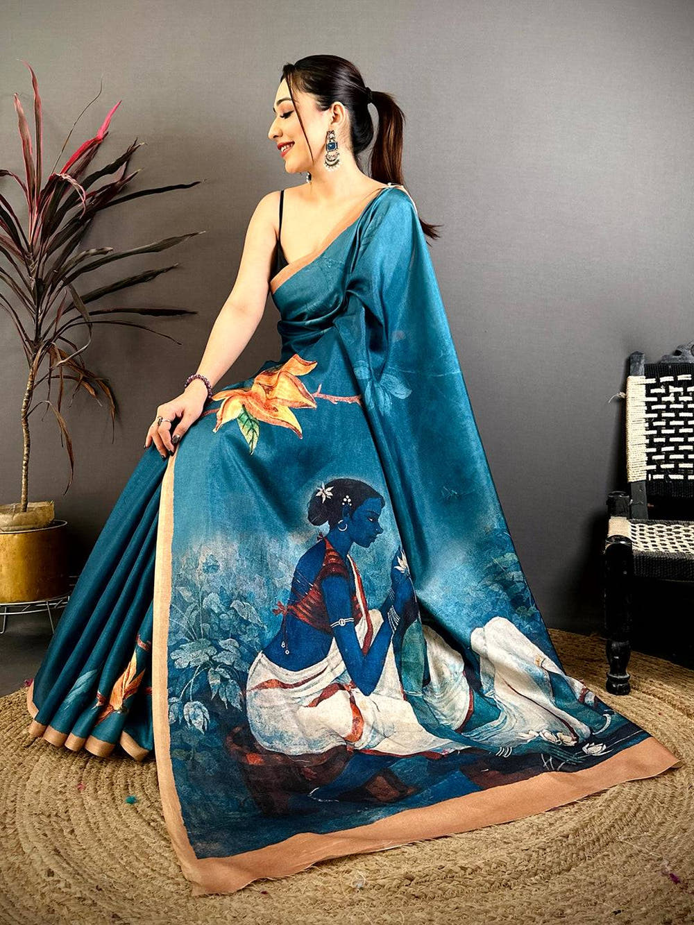 Graceful Art Weave Tussar Saree