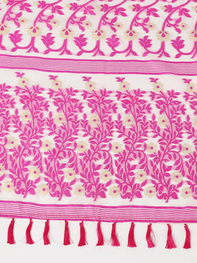  Dhakai Jamdani Cotton Silk Saree