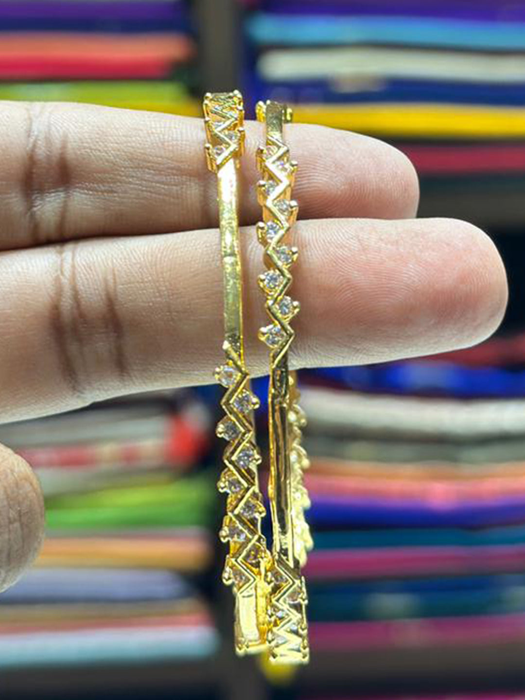 ZigZara Antique Gold Bangle


