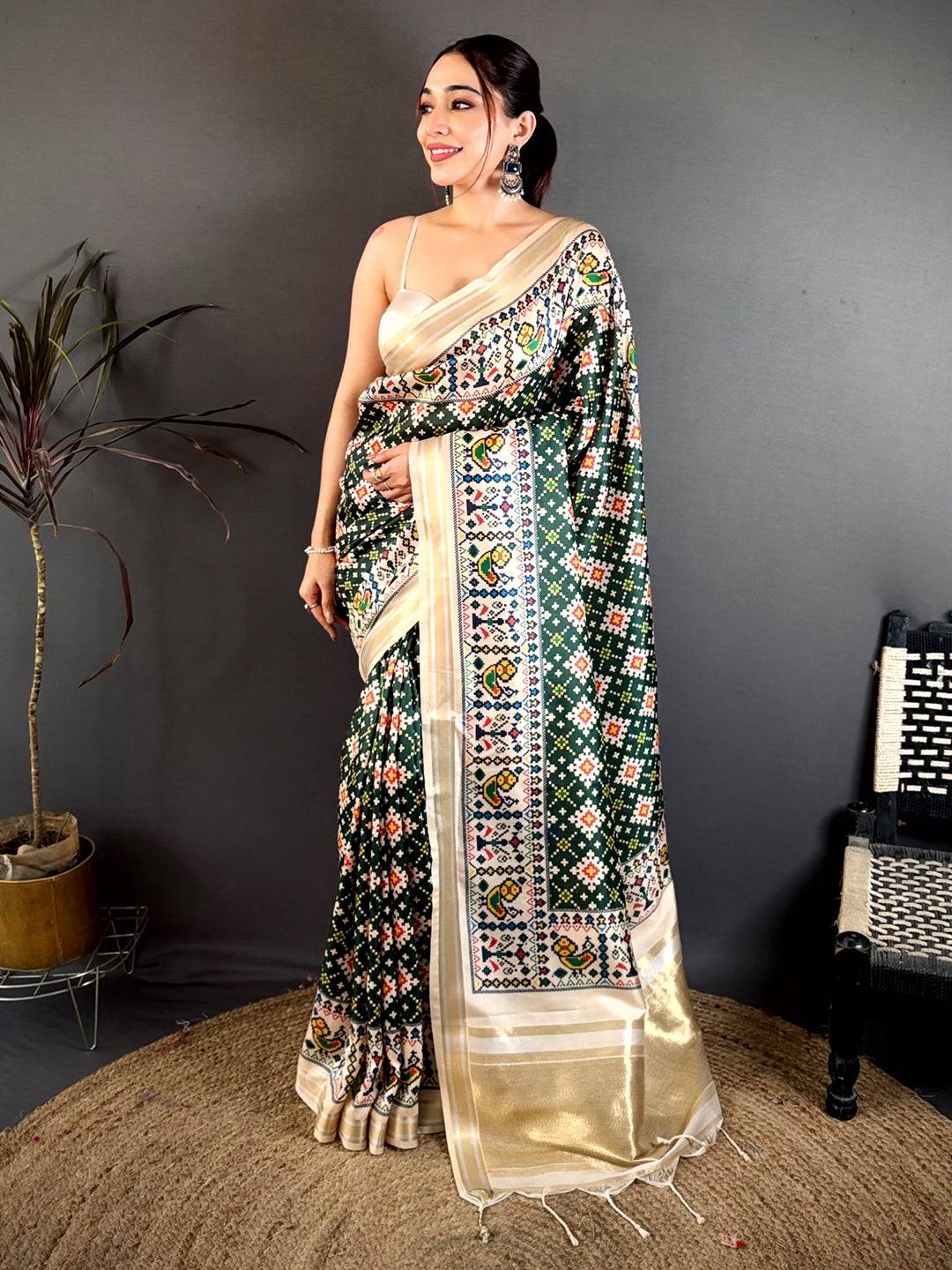 Royal Soft Kanchi Silk Digital Patola Saree
