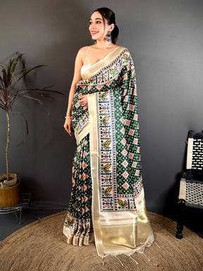 Royal Soft Kanchi Silk Digital Patola Saree