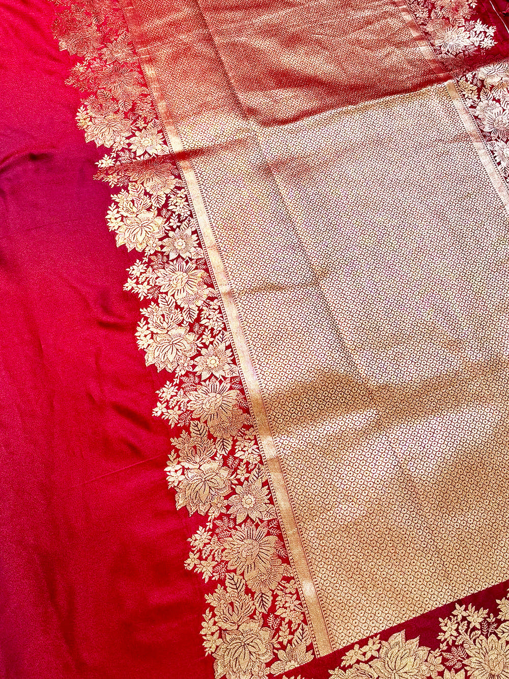 Radiance Ombre Weaving Mashru Silk Saree