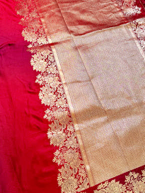 Radiance Ombre Weaving Mashru Silk Saree