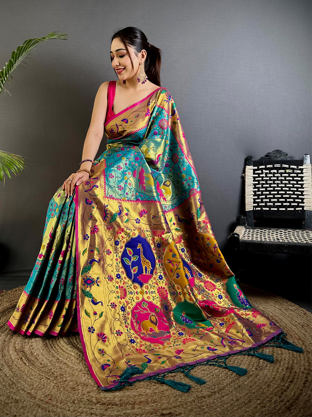 Royal Rama Patola Paithani Saree