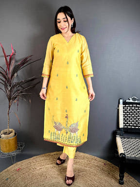 Classic Hand Embroidered Suit Set