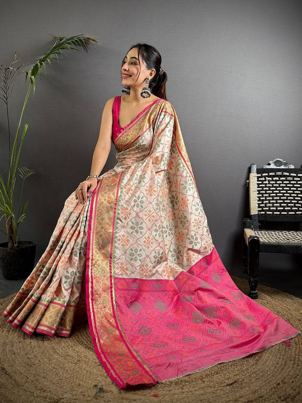 Radiance Pochampally Patola Silk Saree

