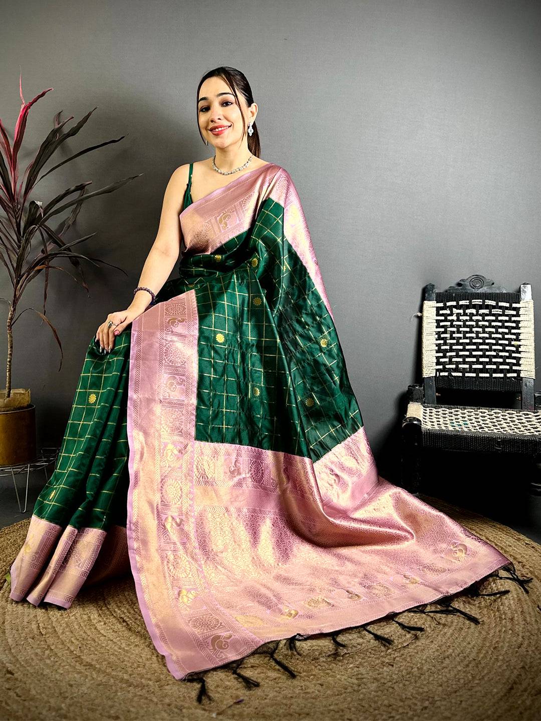 Heritage Kanchi Banarasi Katan Saree