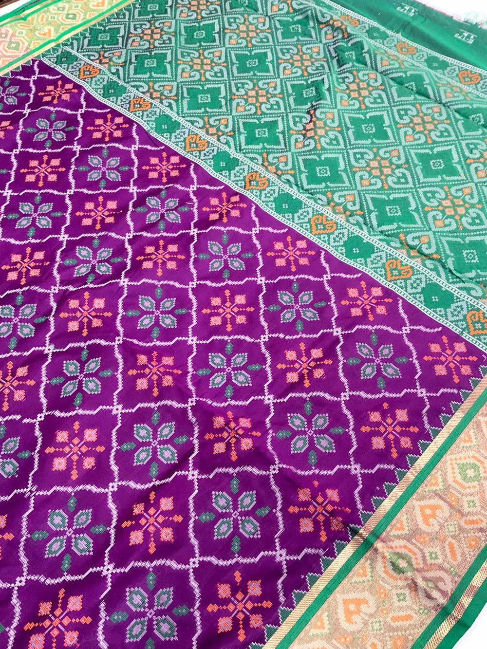 Stylish Pochampally Patola Silk Saree