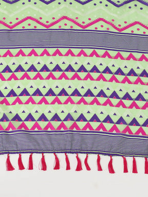  Dhakai Jamdani Cotton Silk Saree
