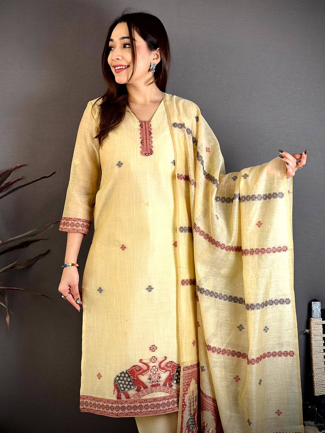 Lemon Yellow Floral Cotton Dress