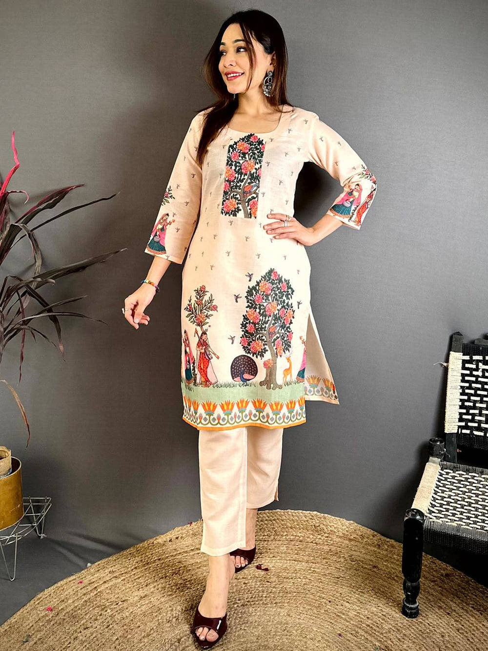 Royal Mughal Round Neck Kurti