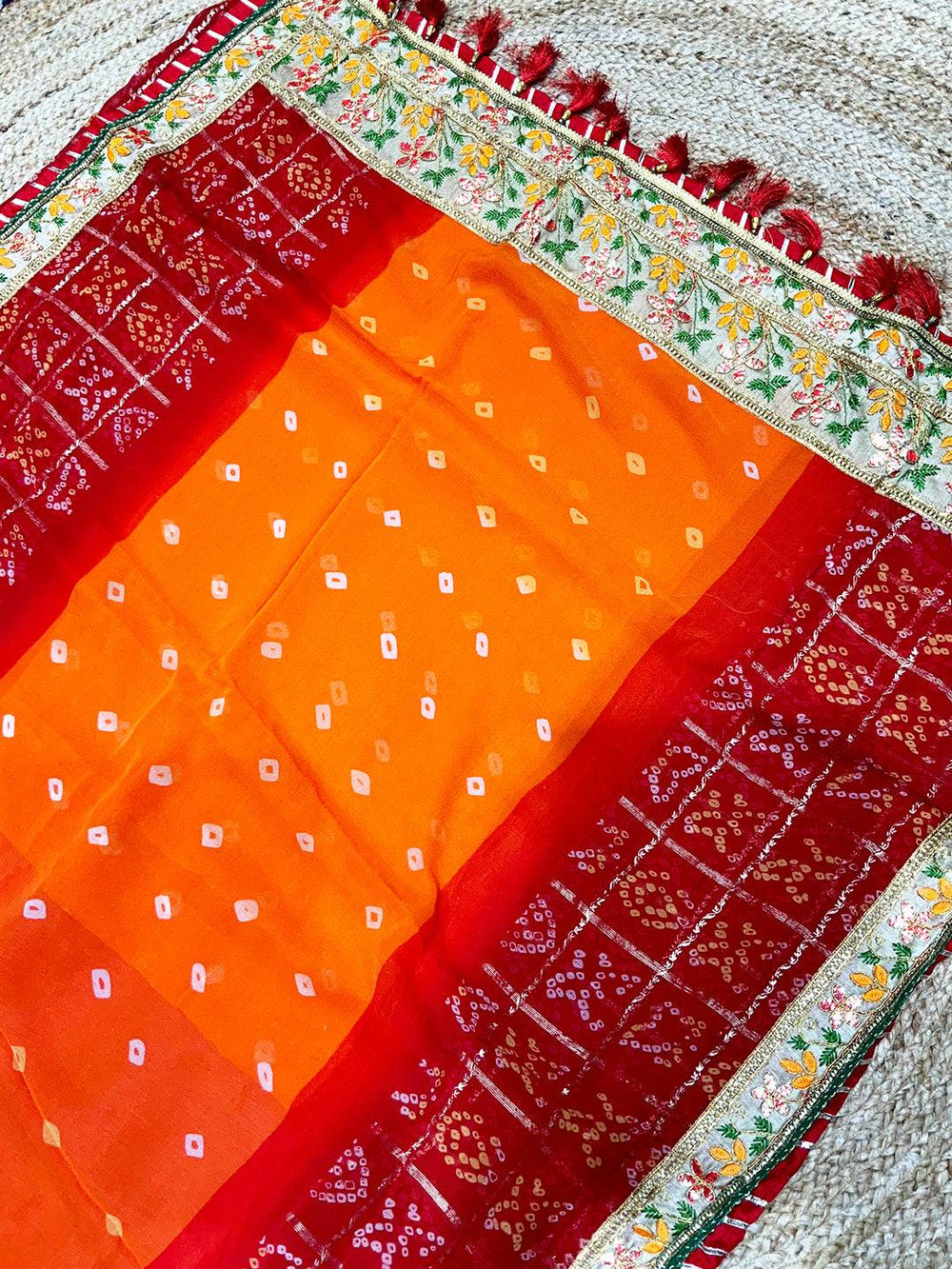 Regal Bandhani Chiffon Saree