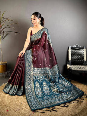 Artisan Silk Rich Contrast Pallu Saree