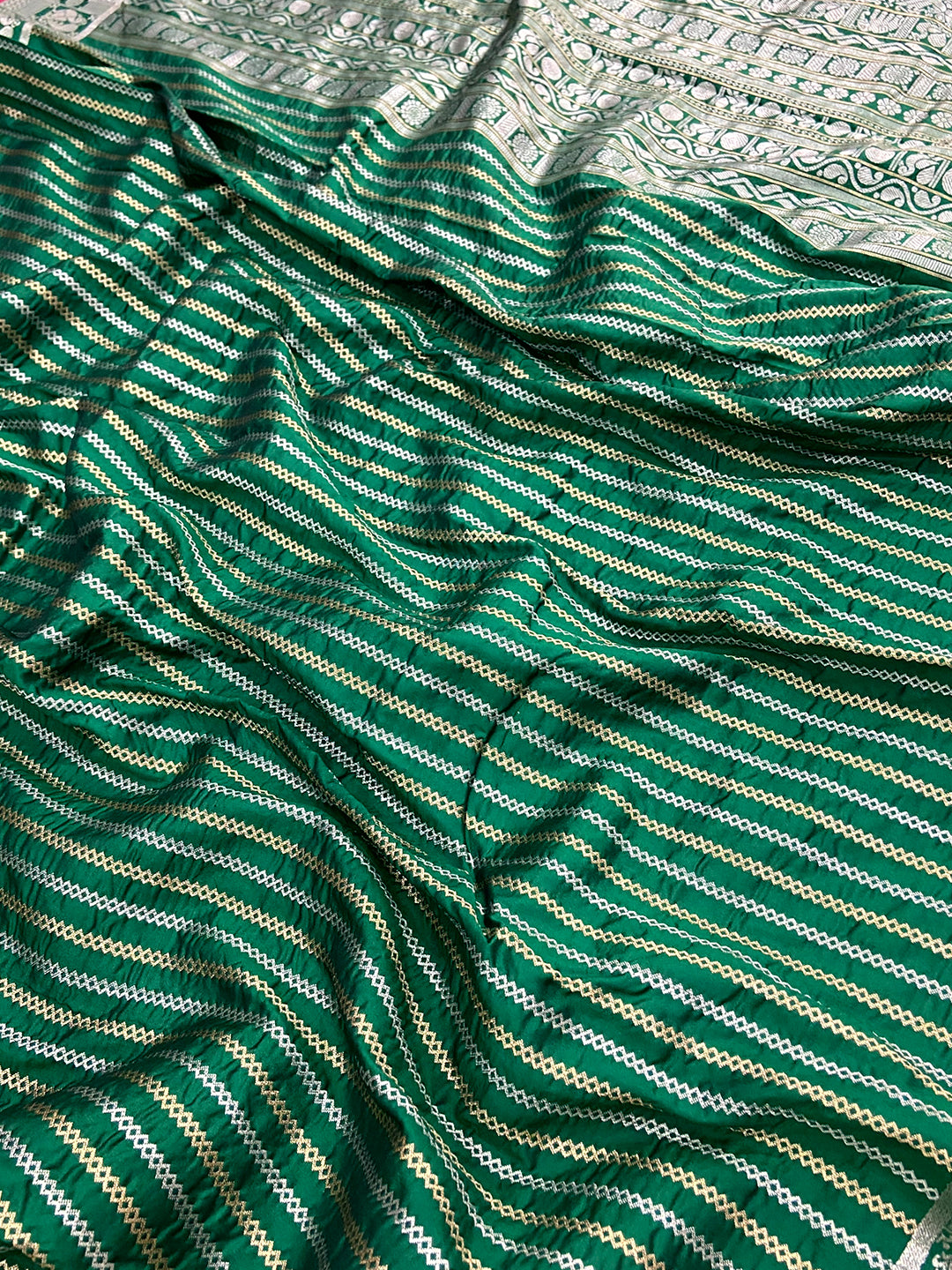 Majestic Green Kanjivaram Silk Saree
