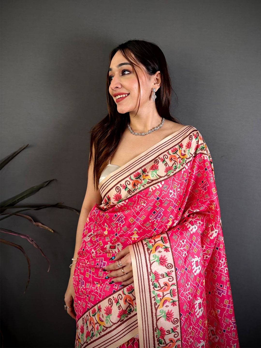 Classic Ikkat Pochampally Tussar Saree