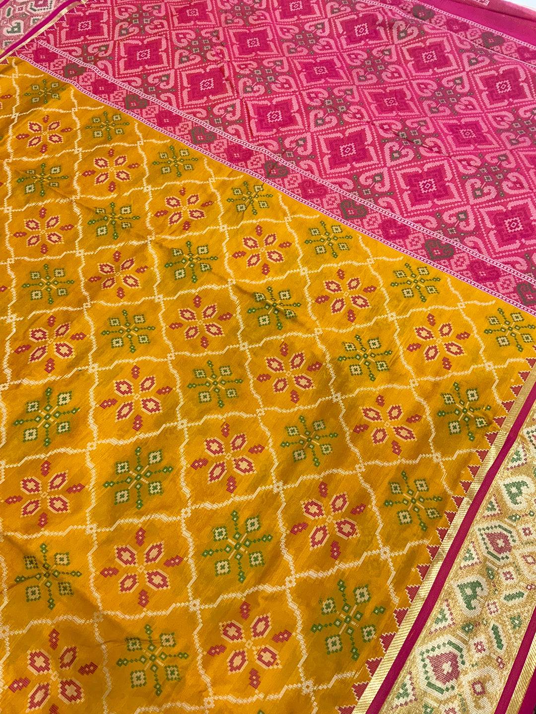 Graceful Pochampally Patola Silk Saree