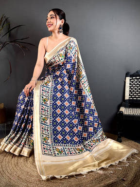 Radiant Soft Kanchi Silk Digital Patola Saree