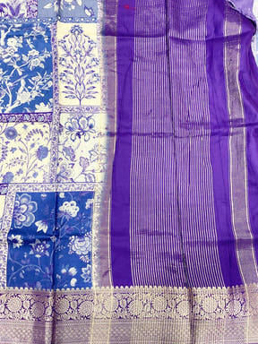 Vibrant Grace Kalamkari Block Viscose Saree