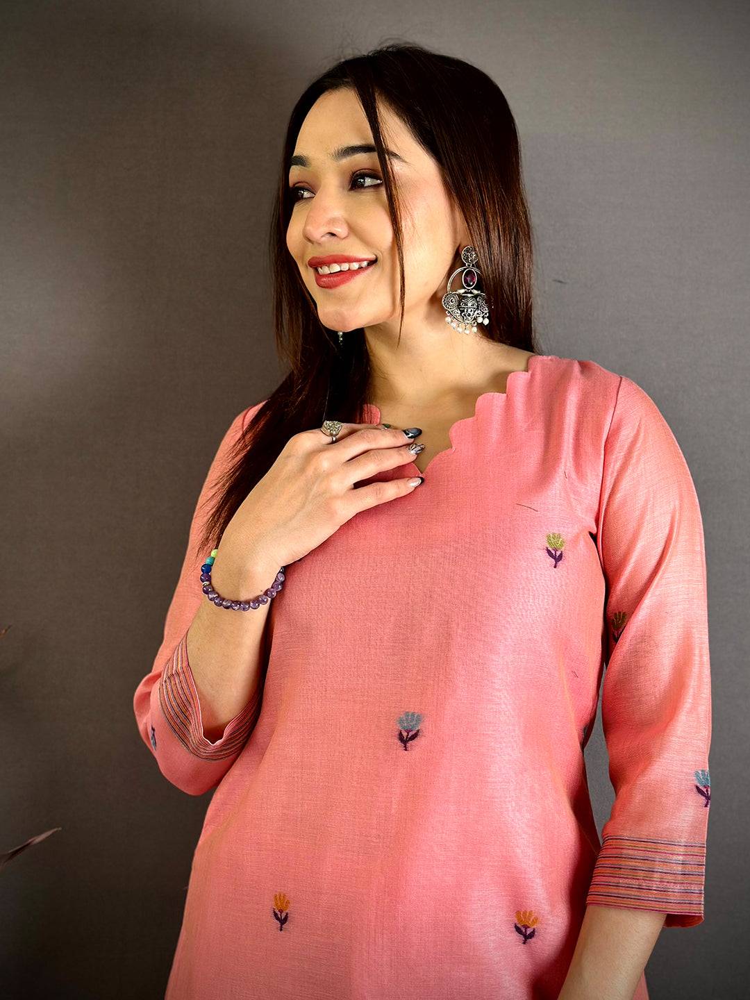 Rose Pink Floral Heritage Dress