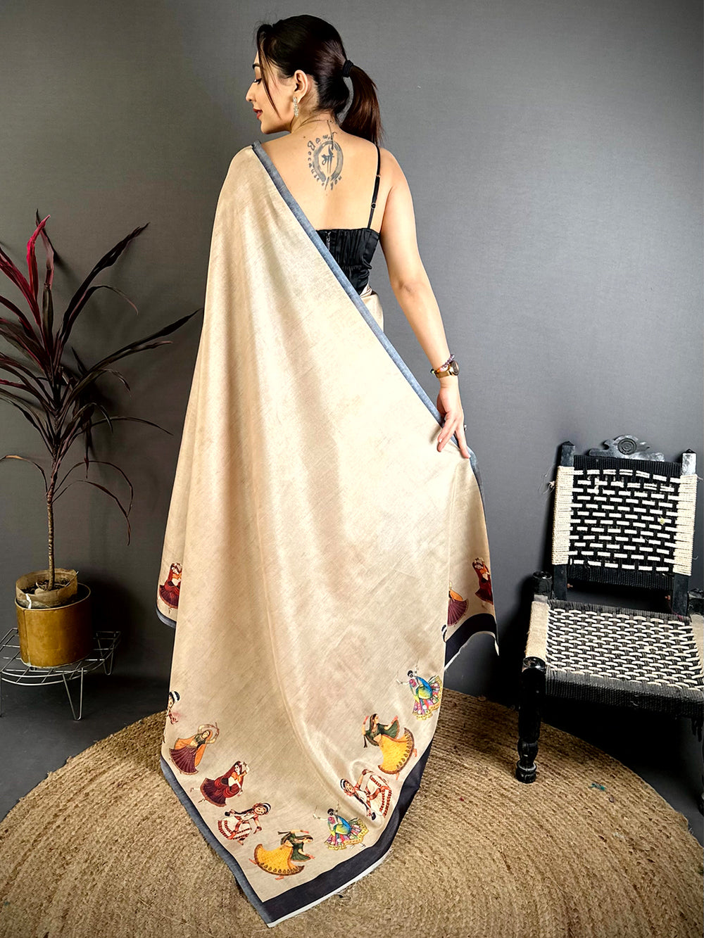 Heritage Bharatanatyam Doll Tussar Saree