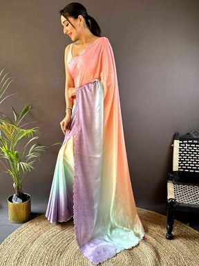 Ombre Chiffon Stonework Saree