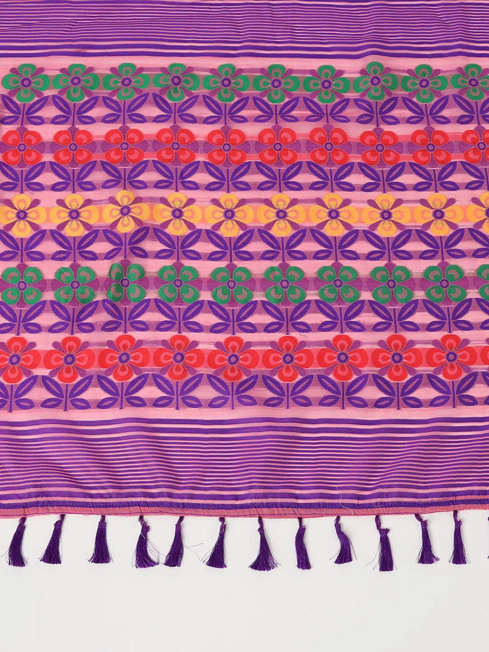  Dhakai Jamdani Cotton Silk Saree