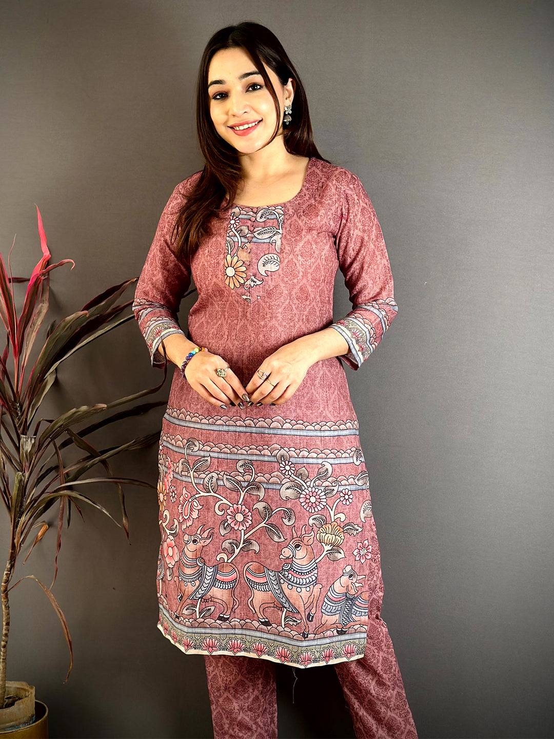 Heritage Kalamkari Round Kurti