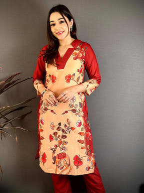 Heritage Kalamkari Mul Kurti