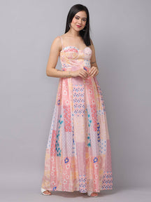 Serene Sunrise Corset Dress front view