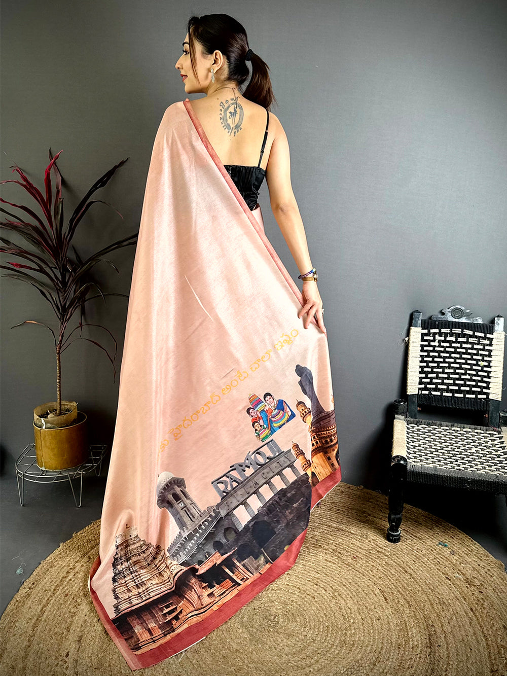 Telangana Royal Digital Print Saree