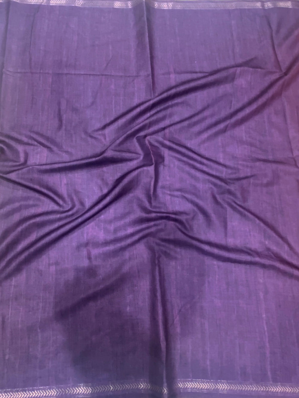 Gajari Tussar Silk Kalamkari Printed Saree