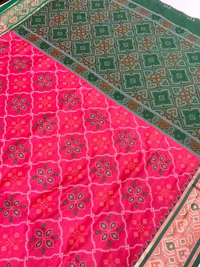 Artistic Pochampally Patola Silk Saree