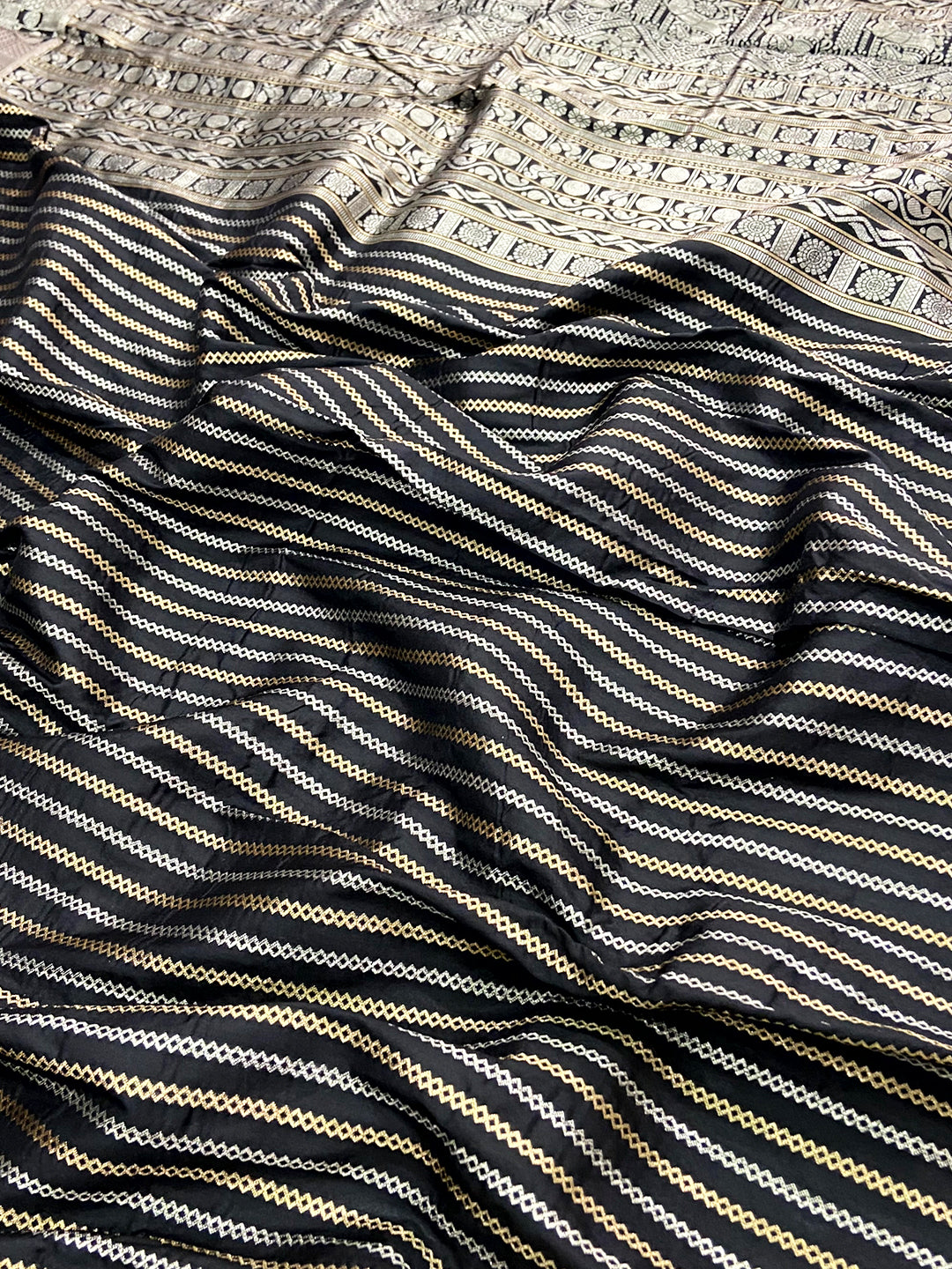 Majestic Black Kanjivaram Silk Saree