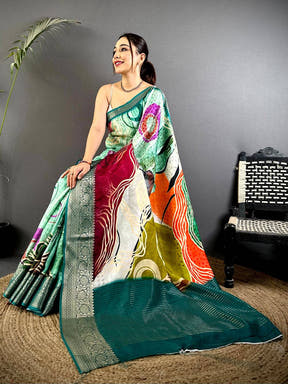 Regal Self Zari Chex Viscose Dola Saree


