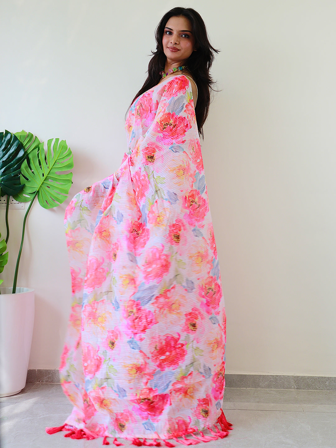 Bollywood Multy Colored Print Elevate Style Saree 