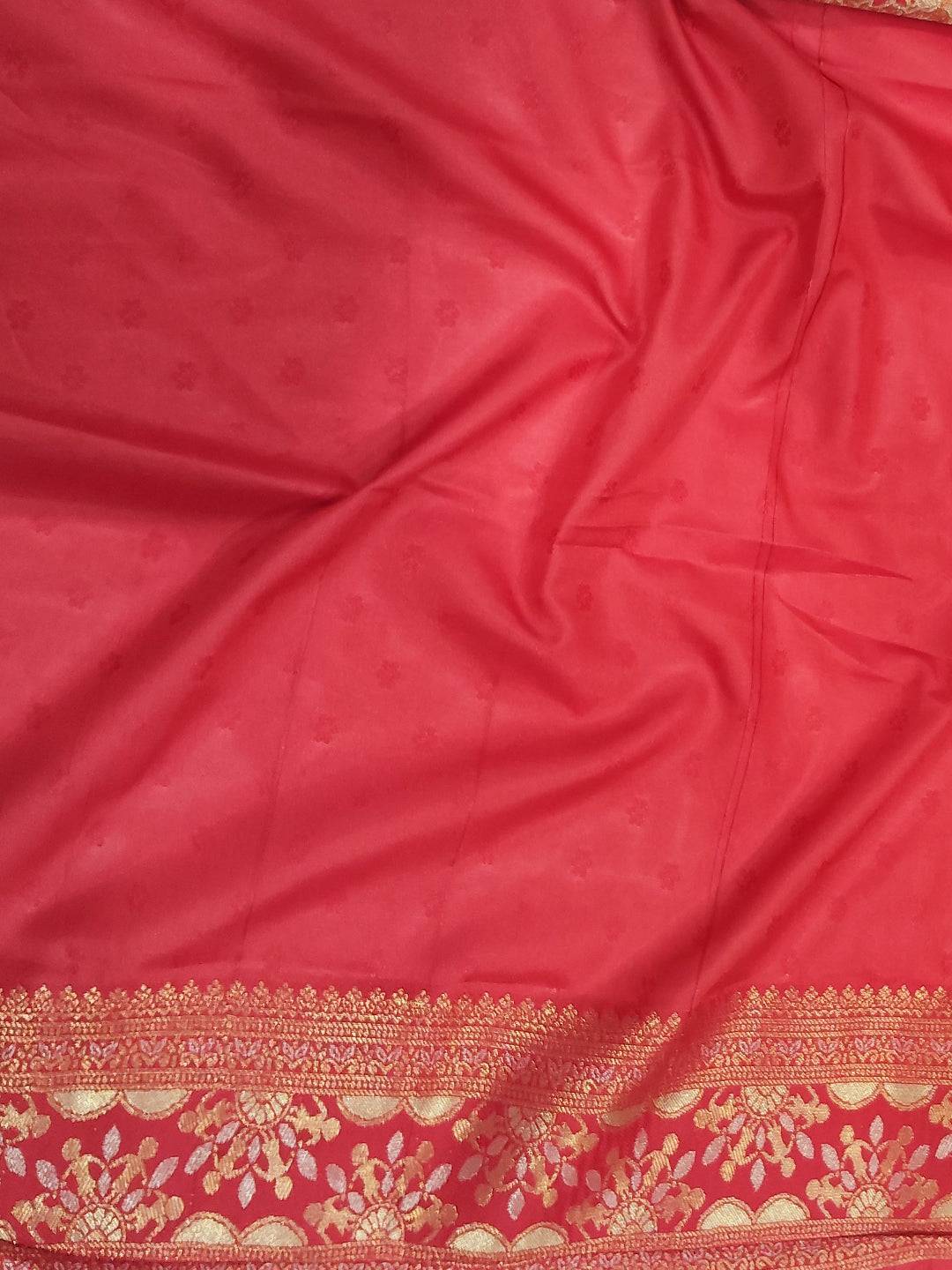 Opulent Warli Gold Zari Dharamavaram Silk Saree

