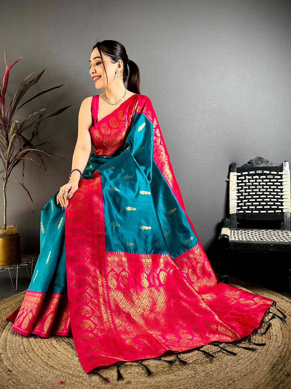 Heritage Gold Banarasi Silk Saree