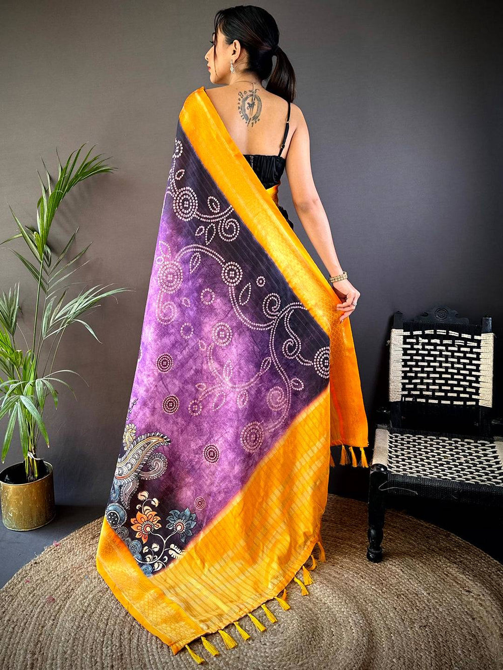 Wine Soft Gadwal Uppada Silk Saree
